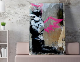 Wallity Lienzo Decorativo Banksy WY20 50 x 70 cm